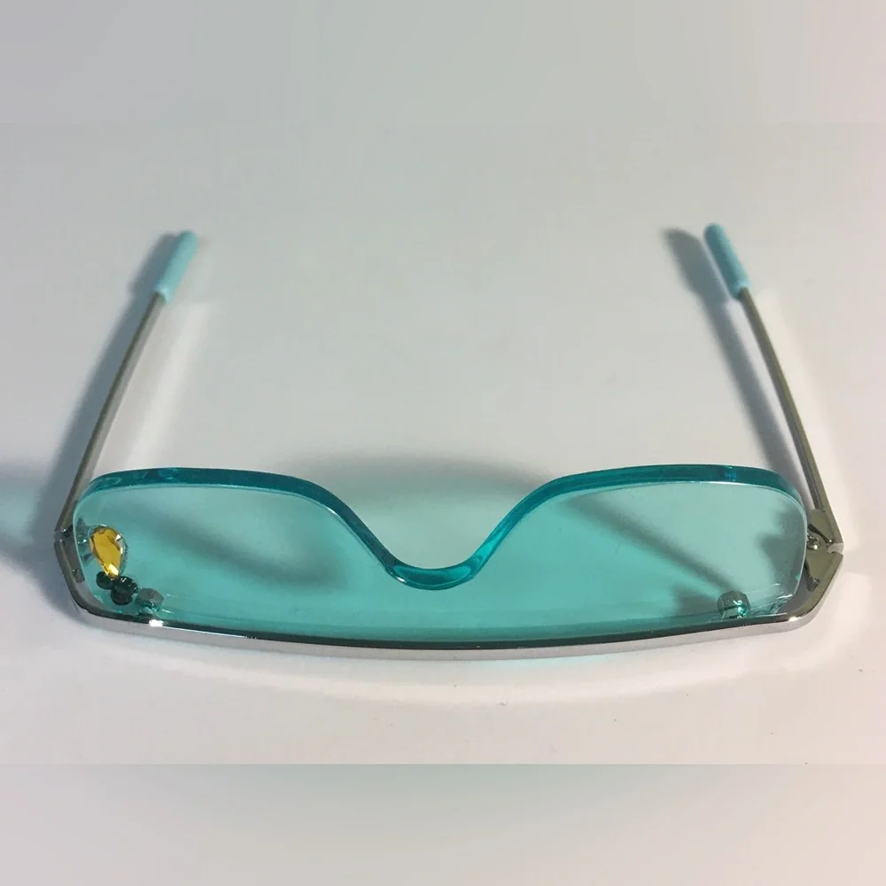 Cute Retro Style Teal Doll Sunglasses - Picture 5 of 12